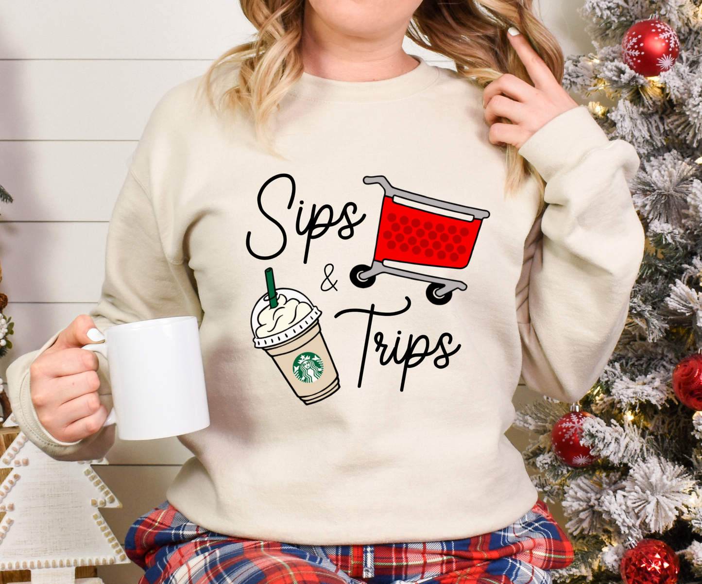 Crewneck Sweater - Sips & Trips